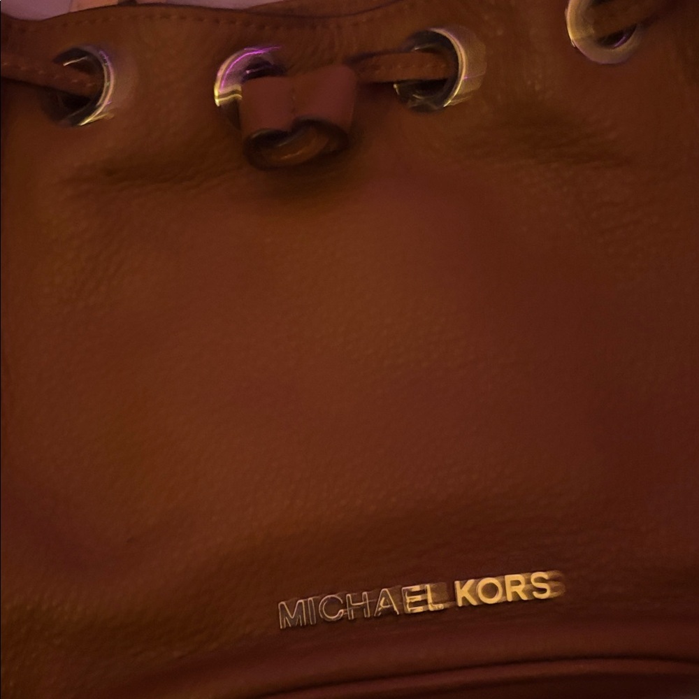 Michael Kors Brown Leather Shoulder Bag